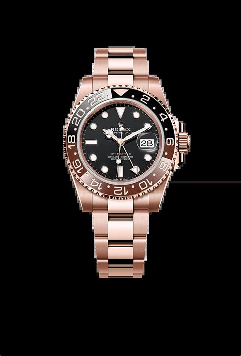 rolex gmt master ii in 18 ct everose gold